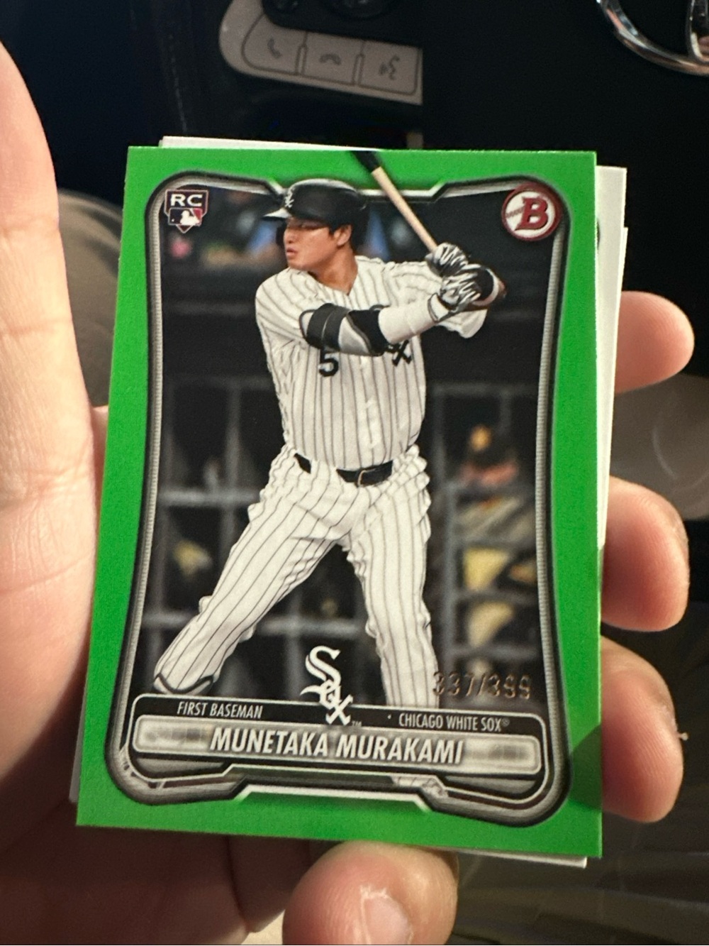 Munetaka Murakami Chicago White Sox RC True Green Border /399 2026 Bowman #9